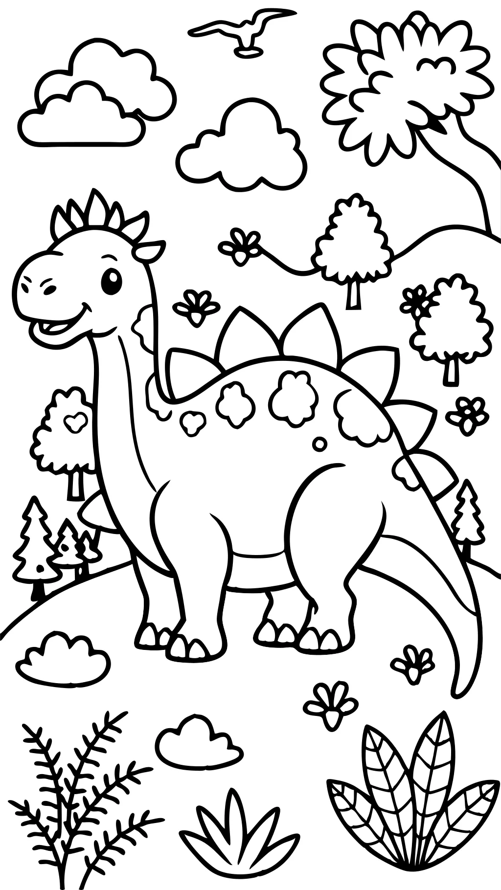 Páginas para colorear de dinosaurios PDF